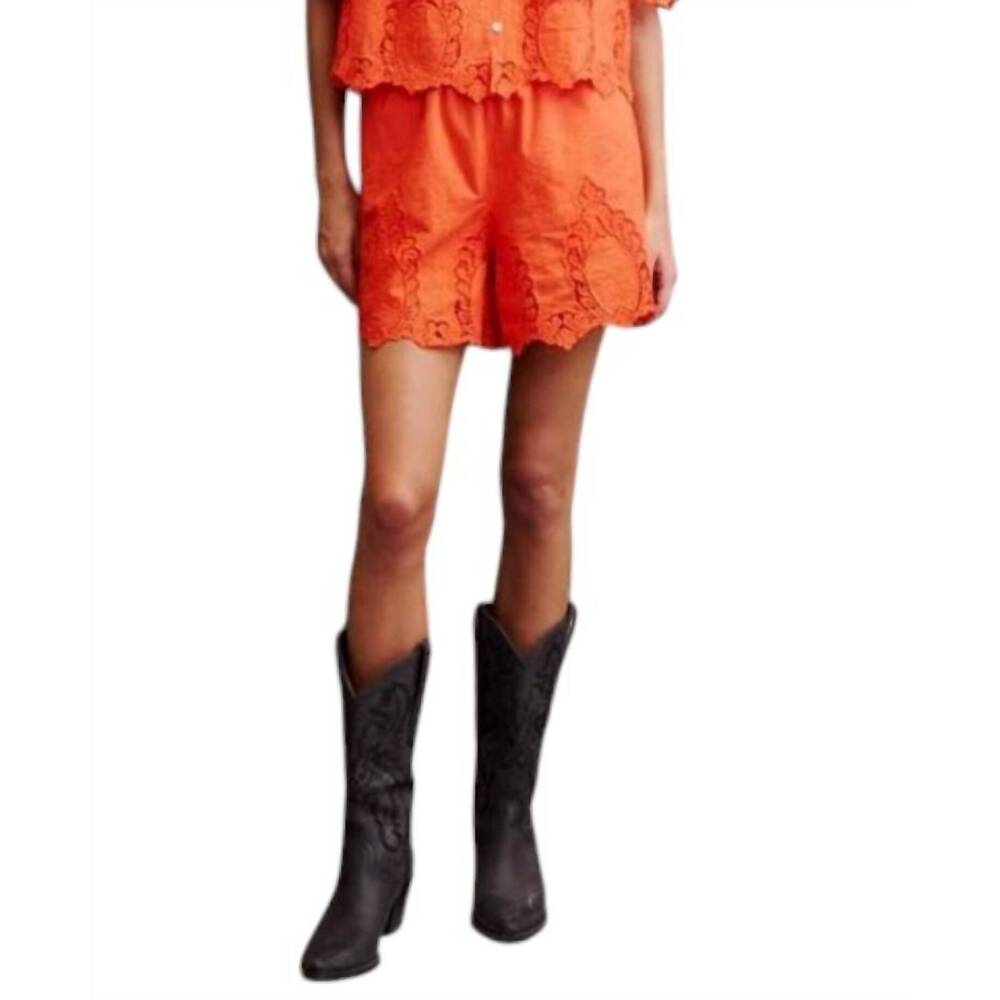 NEW MELISSA NEPTON toro short in red orange
